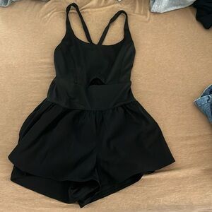 Black workout romper